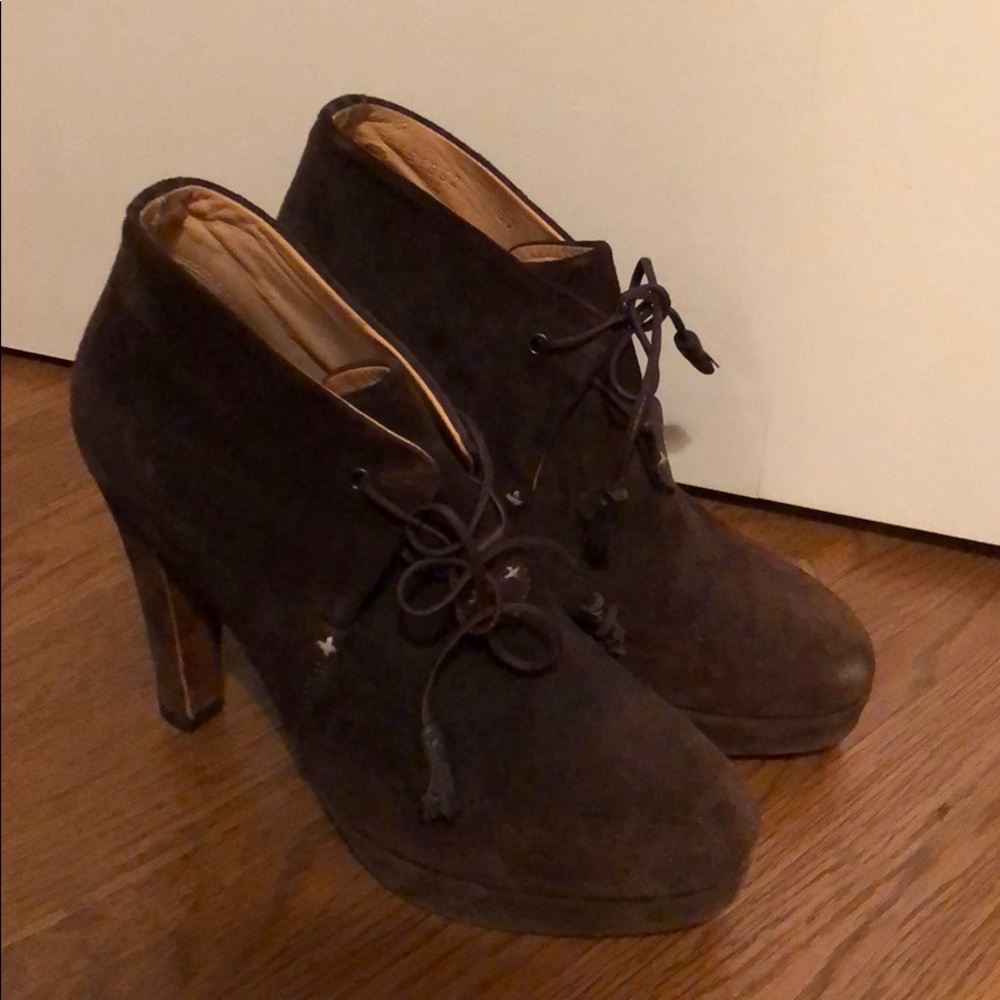 Rag and bone suede brown booties great condition!